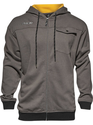 Ζακέτα Thor Fleece Mech Zip Hoodie Γκρι/Κίτρινο