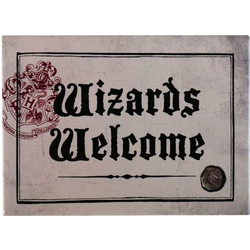 Μεταλλικό Διακοσμητικό Μαγνητάκι Wizards Welcome Harry Potter