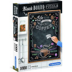 Puzzle Clementoni Μαυροπίνακας Coffee 1000 Κομμάτια