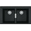 Franke Sirius 2.0 620 Carbon Black Ένθετος Νεροχύτης Γρανίτη 86x50cm