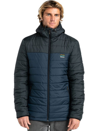 Billabong Surf Check Ανδρικό Μπουφάν Χειμωνιάτικο Puffer Navy Μπλε Z1JK37BIF1-21