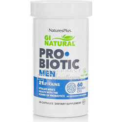 Nature's Plus GI Natural Pro Biotic Men Προβιοτικά 30 Κάψουλες