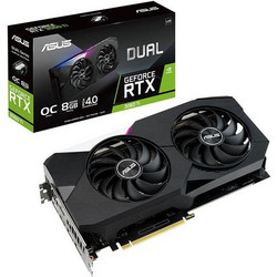 Asus GeForce RTX 3060 Ti 8GB GDDR6 Dual V2 OC LHR Κάρτα Γραφικών