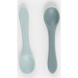 Minene Spoons Σετ Βρεφικά Κουτάλια Σιλικόνης 0m+ Μπλε 2τμχ