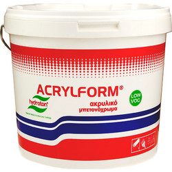 Hydroton Acrylform Acrylic Emulsion Paint Τσιμεντόχρωμα Λευκό 10lt