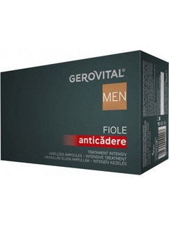 Gerovital Men Ampoules Intensive Treatment Αμπούλες κατά της Τριχόπτωσης 10x2ml