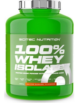 Scitec Nutrition 100% Whey Isolate Salted Caramel Πρωτεΐνη Ορού Γάλακτος Γράμμωσης Χωρίς Γλουτένη 2kg