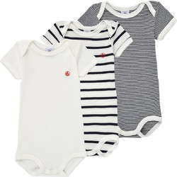 Petit Bateau Σετ Φορμάκια Εσώρουχα Κοντομάνικα Μαύρο Λευκό A01TC-00