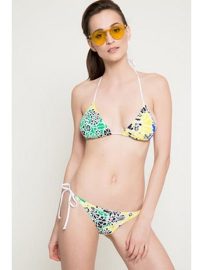 Desigual Sheila Bikini Top Τριγωνάκι Animal Print Πολύχρωμο 74M2WE4-5020