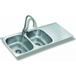 Gloria Practika Finox Ένθετος Νεροχύτης Inox Σατινέ 18-1933 118x48cm
