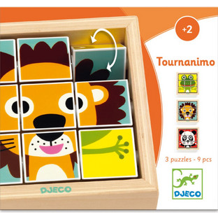 Παιδικό Puzzle Djeco Κύβοι Ζωάκια 9 Κομμάτια