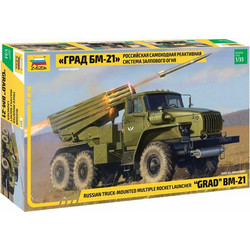 Zvezda Russian GRAD BM-21 Συναρμολογούμενο Πλαστικό Μοντέλο Φορτηγού 1:35