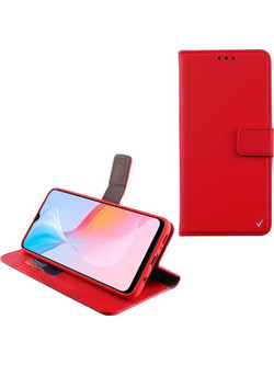 Volte-Tel Allure Θήκη Vivo Y76 5G Magnet Book Stand Clip Κόκκινο