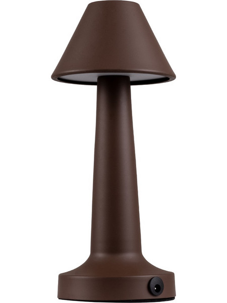 Globostar Molly 76519 Πορτατίφ Αφής LED με Μπαταρία Καφέ Φ10xΥ23cm