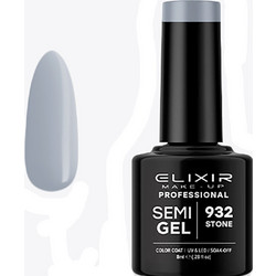 Elixir Semigel 932 Stone Ημιμόνιμο Βερνίκι Νυχιών 8ml