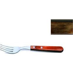 Πιρούνι Φαγητού 020.21136.090 Inox-Brown Ατσάλι,Polywood