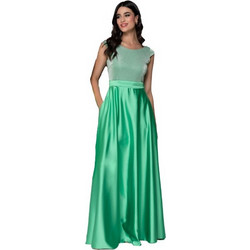 Cecilia-Personal Maxi Καλοκαιρινό Φόρεμα για Γάμο / Βάπτιση Lime A22P153