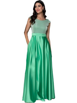 Cecilia-Personal Maxi Καλοκαιρινό Φόρεμα για Γάμο / Βάπτιση Lime A22P153