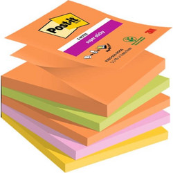 Αυτοκόλλητα Χαρτάκια Σημειώσεων Post-it Z-Notes 5τμχ x 90Φ 7.6x7.6cm Πολύχρωμα R330-5SS-BOOS