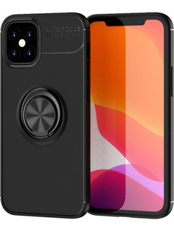 Ancus AutoFocus Shockproof Ring Holder Back Cover Black (iPhone 12 mini)