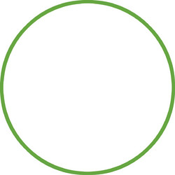 Amila Χούλα-Χουπ HQ 70cm - Φ19mm - 280gr. Πράσινο - 98812