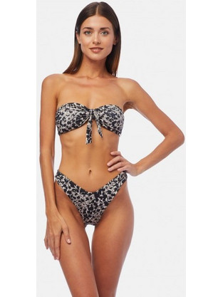 Minerva Azores Bikini Slip Animal Print Γκρι 90-95183-114