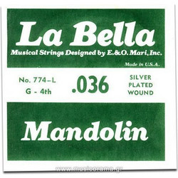 La Bella 774L N.4 Χορδή Μαντολίνου Plain Steel 36" 1/4