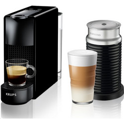 Krups Essenza Mini Aeroccino XN1118 Καφετιέρα Espresso για Kάψουλες Nespresso με Αφρογαλιέρα 19bar Black