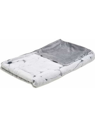 Ριχτάρι Συνθετική Γούνα 3-40-575-0442 Grey Inart Πολυθρόνα 150x180cm Γούνα