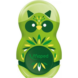 Maped - Ξύστρα & Γόμα Mini Cute Loopy Διπλή, Λαχανί 049113