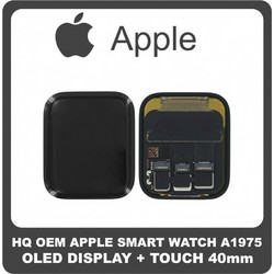 Apple Watch 4 40mm A1975, A1976, A2007, A2008, A1977, A1978 (Apple Watch Series 4) Retina LTPO OLED LCD Display Screen Assembly Οθόνη + Touch Screen Digitizer Μηχανισμός Αφής For Smart Watch Ρολόι