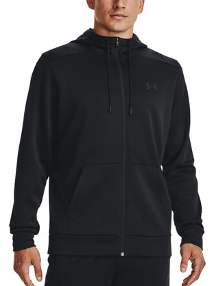 Under Armour Ανδρική Ζακέτα Fleece με Κουκούλα και Φερμουάρ Μαύρη 1373357-001