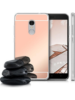 Forcell Mirror Slim Fit Gel Case Θήκη Σιλικόνης Gold (Xiaomi Redmi 4X)