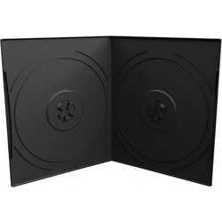 MediaRange DVD Case for 2 discs, 7mm, pocket sized, Black (MRBOX10-2)