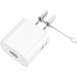 For Apple 5W AC01 Charger Silicone Protective Cover(White) (OEM)