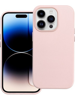 Leather Mag Cover Θήκη για iPhone 14 Pro Sand Pink