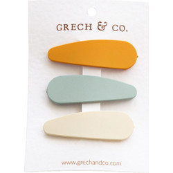 Σετ 3 Τσιμπιδάκια Golden / Light Blue / Buff - Grech & Co