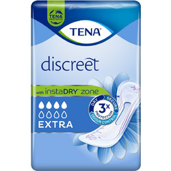 Tena Discreet Extra Σερβιέτες Ακράτειας 4 Σταγόνες 20τμχ