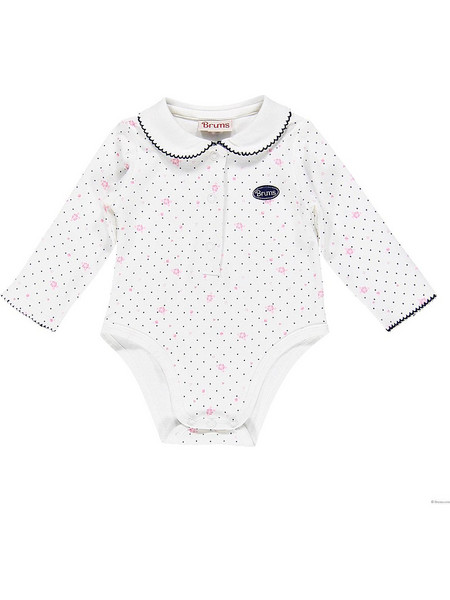 Brums Κορμάκι Body Interlock Manica Lunga 153BCFL002-224 Λευκό Κορίτσι