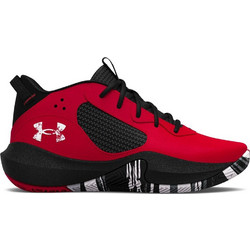 Under Armour Lockdown 6 Παιδικά Αθλητικά Παπούτσια για Μπάσκετ Κόκκινα 3025618-600