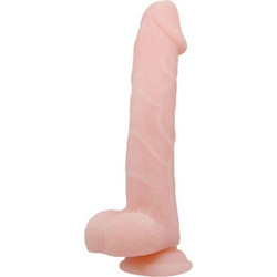 Baile Super Ρεαλιστικό Dildo με Βεντούζα & Όρχεις 22cm Flesh
