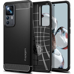 Spigen Rugged Armor Back Cover Matte Black (Xiaomi 12T / 12T Pro)