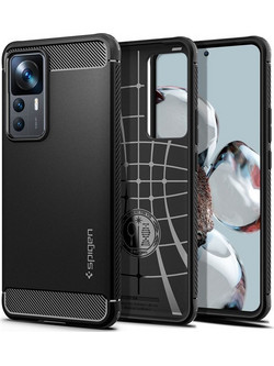 Spigen Rugged Armor Back Cover Matte Black (Xiaomi 12T / 12T Pro)
