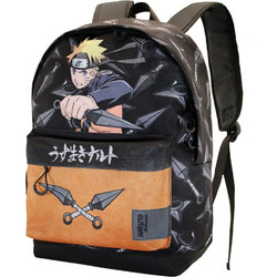 Karactermania Naruto Shippuden Uzumaki Σχολική Τσάντα Πλάτης Δημοτικού Μαύρη 03911