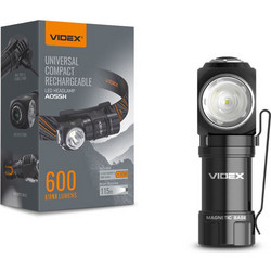 Videx VLF-A055H Επαναφορτιζόμενος Φακός Μπαταρίας 600lm