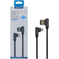 Newtop Καλώδιο USB to micro USB 1 μέτρο CU08 Μαύρο