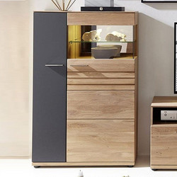 Βιτρίνα Σαλονιού Wohnconcept με Led 90x38x139cm