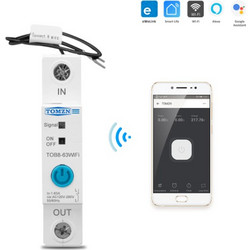 ewelink 1P+N 63A WIFI Χρονοδιακόπτη ράγας On/off ρελέ με εφαρμογή στο κινητό - TOBE-63WIFI
