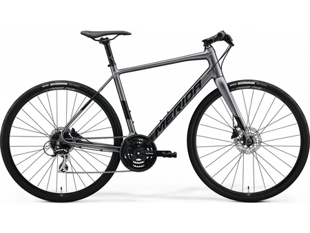 Merida Speeder 100 2022 Ποδήλατο Trekking 28" Αλουμινίου με 24 Ταχύτητες Ασημί