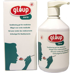 Gloup Zero Rasberry for Medicines Swallowing Gel 500ml